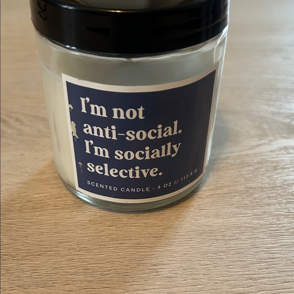 Scented Candle with Humorous Label